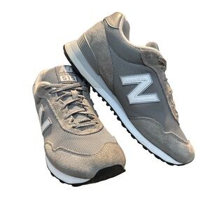 New Balance Men's Gray and White Sneakers